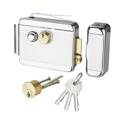 Cerradura Eléctrica Derecha o Izquierda con Botón de Salida Interconstruido