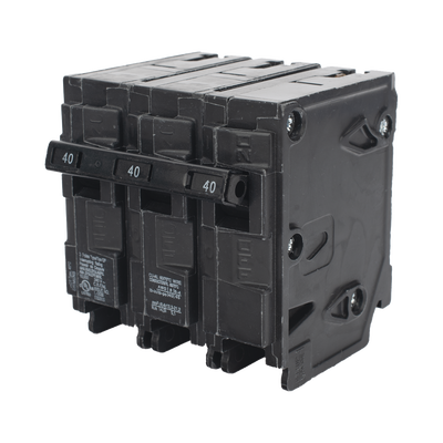 Interruptor automático enchufable tipo QP 3 polos, 40 amp