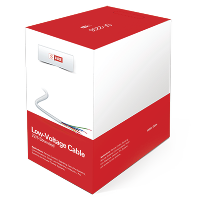 Cable de Cobre Industrial, 6 conductores calibre 22 de color blanco, para aplicaciones de alarmas / Control de acceso / Automatización / Intercoms y TV porteros, Bobina de 152.5 Metros.