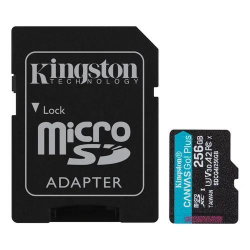 MEMORIA MICRO SDXC KINGSTON 256GB CANVAS GO PLUS GEN4 V30 (SDCG4/256GB)