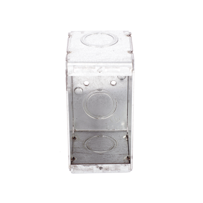 Caja (Chalupa) Multigang de 1 Gang/ Profundidad de 2-1/2 Pulgadas (6.35 cm)/ 8 TKO (1/2 y 3/4).