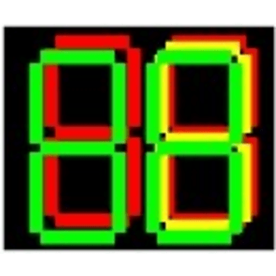 Semáforo de Cuenta Regresiva DX-3-T-1 / LED / Colores Tricolor / Carcasa PC + ABS / Protección IP53 / Visualización Simultánea de Tiempo y Colores