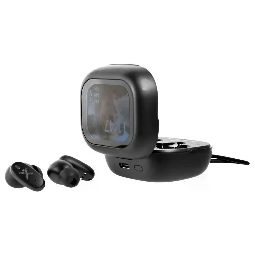 AUDIFONOS PERFECT CHOICE INTRAURICULARES CON MICROFONO AURALIS INALAMBRICO BLUETOOTH USB C NEGRO