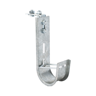 Soporte (Gancho) tipo J-Hook, hasta 28 cables Cat6, ideal para soportar cableado en los espacios de manipulación al aire, Para instalación en interior