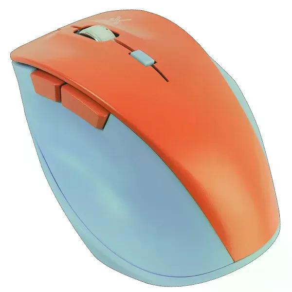 MOUSE ERGONOMICO PERFECT CHOICE OPTICO THUMB RF INALAMBRICO 1600DPI AZUL/NARANJA