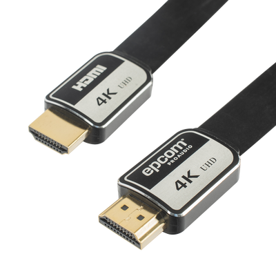 Cable HDMI de 3 Metros (9.84 Pies) | Alta Definición | Versión 2.0 | Alta Velocidad 18Gbps | 4K@60Hz | Conectores Chapados en Oro | Tipo Plano