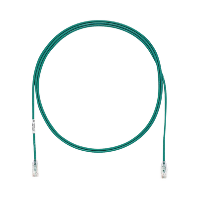 Cable de Parcheo TX6, UTP Cat6, Diámetro Reducido (28AWG), Color Verde, 1.52 Metros (5 Pies)