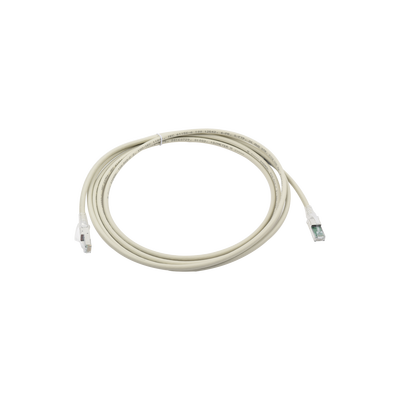 Patch Cord Z-MAX Cat6A S/FTP, CM/LS0H, 3.05 Metros (10 Pies), Color Gris, Versión Bulk (Sin Empaque Individual)