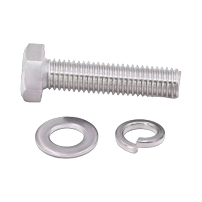  Tornillo M6 x 1.0 mm con Arandela Plana y Arandela de Presión para baterías de 12 V de 28-80 Ah.