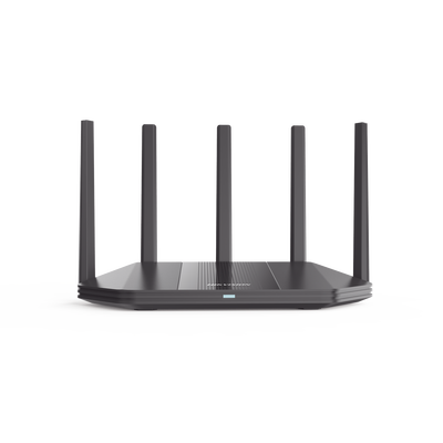 Router Inalámbrico / Wifi 6 / Hasta 3000 Mbps / MESH / Doble Banda AC (2.4 GHz y 5 GHz) / 4 Puertos 1000 Mbps /  5 Antenas Omnidireccional / Interior / Beamforming Optimizado /  Administración Gratuita desde la Nube