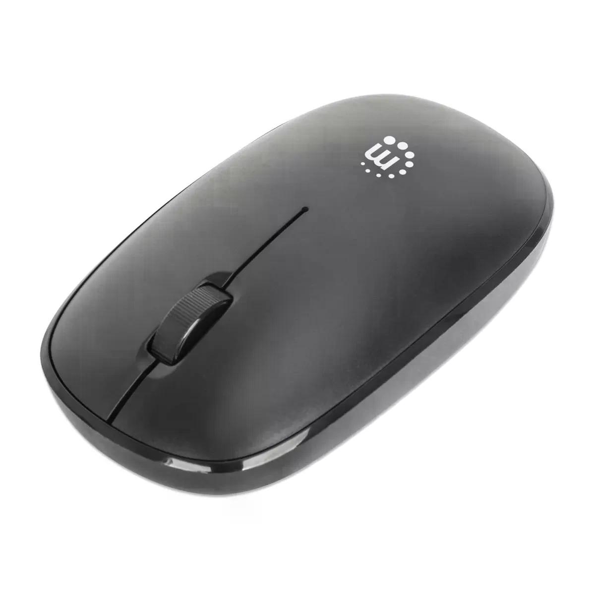 MOUSE OPTICO MANHATTAN INALAMBRICO,1200 DPI, NEGRO 190312