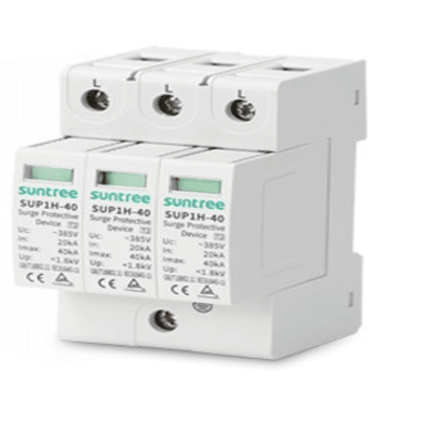 Supresor de Picos Transitorios de Voltaje, Diseñado Para Sistemas Fotovoltaicos, Uso en Corriente Alterna 220 Vca ,3 Polos.