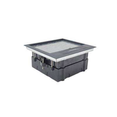 Caja de Piso para Cuatro Módulos Universales (Socket M4), para Alimentación Eléctrica y Redes de Datos (11000-43401) No Incluye Faceplates - Imagen 5