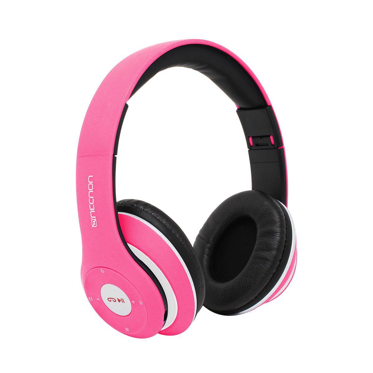 DIADEMA NECNON CON MICROFONO NBH 01R BLUETOOTH ALAMBRICO INALAMBRICO 3.5MM ROSA  (NCAB0104RZ)