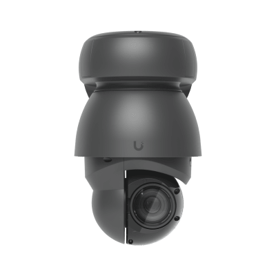 Cámara UniFi Protect PTZ AI Industrial Color Negro, 4K (8MPX), Zoom Óptico 22x, Visión Nocturna IR 100 m, Reconocimiento Facial y Placas, Protección IP66, Movimiento 360°, PoE++