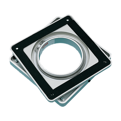 Base Giratoria (Swivel) de Aluminio para Pedestal HMI, Rotación de 350°, 4 x 4 Pulgadas / Carga Máxima 45.4 kg / Apertura Central Grande / 27 x 102 x 102 mm (1.06 x 4.00 x 4.00 in)