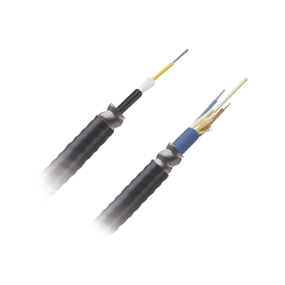 Cable de Fibra Óptica de 12 Hilos, Monomodo OS2, Interior/Exterior, Armada, Loose Tube 250um, OFCR (Riser), Precio Por Metro