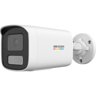 [ColorVu 3.0 + MD 3.0]Bala IP 4 Megapixel / Lente 4 mm / 50 mts IR + 50 mts Luz Blanca / Micrófono Integrado / ACUSENSE Lite / Exterior IP67 / WDR 120 dB / PoE / Micro SD 