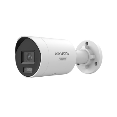[Dual Light + ColorVu 3.0 + HikAI] Bala IP 6 Megapixel / Lente 2.8 mm / 40 mts IR + Luz Blanca / 2 Microfonos Integrados / Exterior IP67 /  WDR 130 dB / ACUSENSE 3.0 / Metal / NEMA 4X / ACUSEARCH
