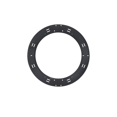 Raqueta de Almacenamiento y Gestión de Holgura Para Cables, de 60.96 cm (24 Pulgadas) de Diámetro, Instalación en Pared o en Rack, Incluye 8 Cintas de Contacto de 30.48 cm (12 Pulgadas), Color Negro