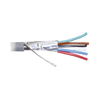 Bobina de 305 Metros (1000 Pies) de Cable 8 Conductores, 22 AWG, Tipo CMR, de Color Gris para Aplicaciones en Alarmas de Intrusión /Control de Acceso/Interfonos y TV Porteros/Automatización/Audio y Voceo.