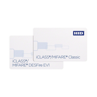 Tarjeta DUAL iClass + Mifare/ PVC Compuesto/ Garantía de por Vida 