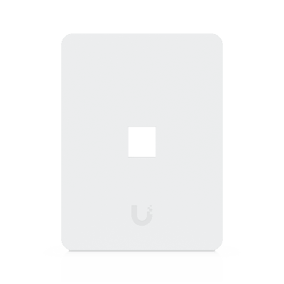 Placa de Pared Vertical Universal para Keystone de 1 Puerto con Cubierta Pintable, Acabado Personalizable, Paquete con 4 Piezas