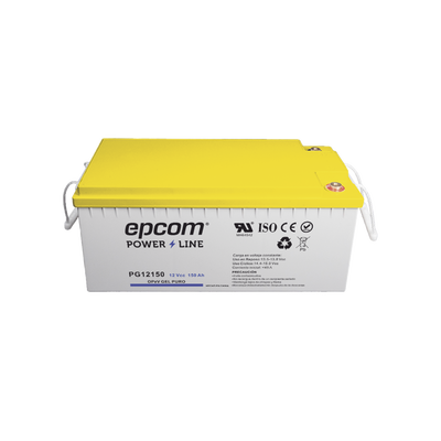 Batería de GEL PURO OPzV / 12 V @ 150 Ah / Ciclo profundo / Uso en Aplicaciones Fotovoltaicas y de Respaldo
