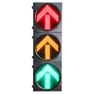 Semáforo de Tráfico Vertical / LED de Cuatro Elementos / Luces Rojas, Amarillas y Verdes / Carcasa PC y ABS / Acabado Mate / Protección IP53 / Transformador AC 24 V / Peso 20 kg