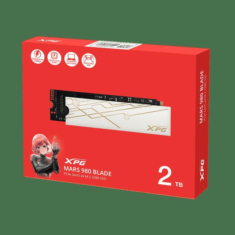 UNIDAD SSD M.2 XPG MARS 980 BLADE PCIE GEN 5X4 2TB (SMAR-980B-2TCS)