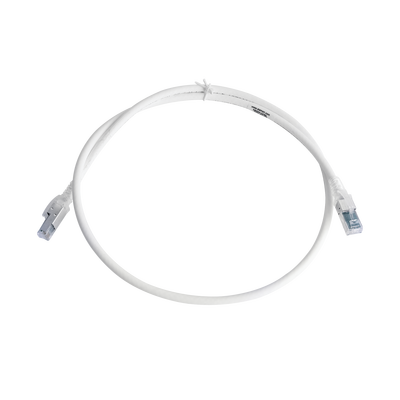 Patch Cord Z-MAX Cat6A S/FTP, CM/LS0H, 0.91 Metros (3 Pies), Color Blanco