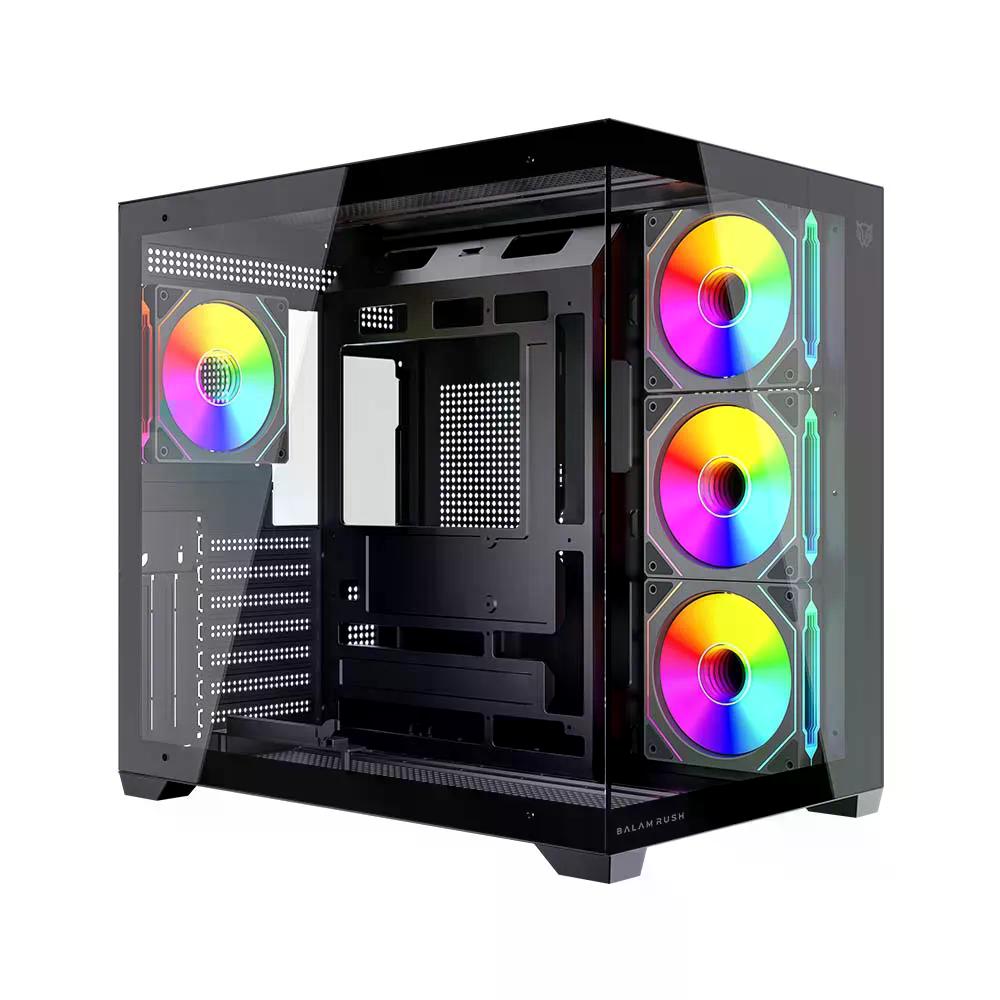 GABINETE BALAM RUSH GAMER MEDIA TORRE TANK CORE ULTRA GM925 ATX NEGRO