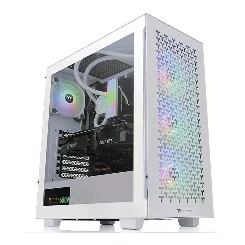 GABINETE THERMALTAKE V350 TG ARGB AIR MIDI-TOWER ATX MICRO ATX MINI ITX USB 3.0 SIN FUENTE 4 VENTILADORES INSTALADOS BLANCO