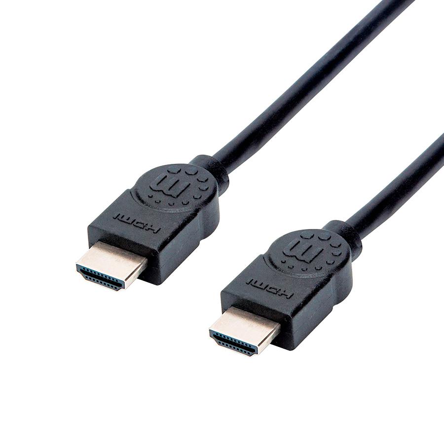 CABLE HDMI NEGRO ALTA VELOCIDAD M-M 4K BLINDADO 1.5 M MANHATTAN 355308