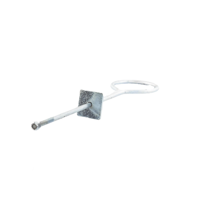 Ancla de Losa o Pared de 63-65 cm. de 13 cm diámetro de argolla. Galvanizado Electrolítico.