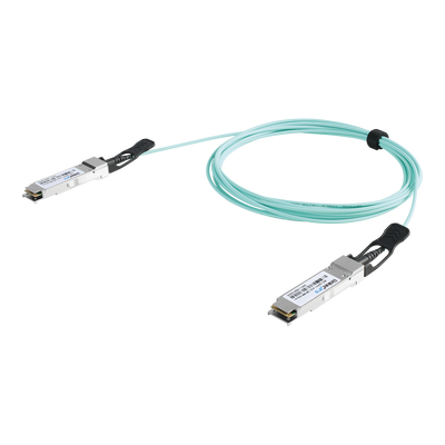 Cable AOC QSFP+ de 40 Gbps a 40 Gbps / Cable de fibra óptica Activo / Longitud: 1 metro 