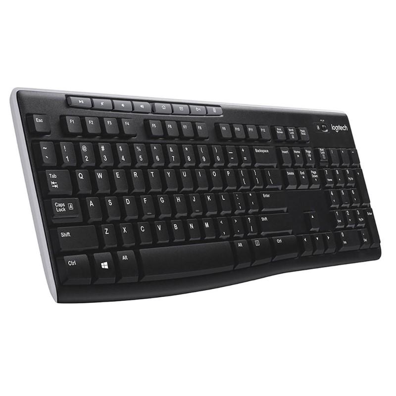 TECLADO LOGITECH K270 INALAM USB UNIFYING PLUG&PLAY BLACK (920-004426)