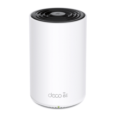 Router Inalámbrico MESH Interior para Hogar / Doble Banda Wi-Fi 6E AX5400 Mbps / 1 Puerto 2.5G WAN/LAN / 2 Puertos 1G WAN/LAN / 4 Antenas Internas / Administración Mediante la App Deco (iOS, Android) / Protección HomeShield