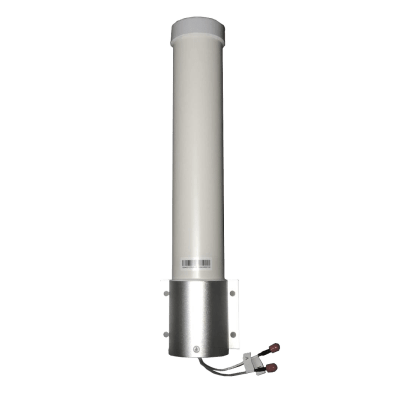 Antena Omnidireccional 360° / 5 GHz / 11 dBi Ganancia / Polarización Dual / IP65 / Montaje en Poste / Conectores SMA Macho