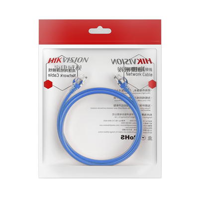 Cable de Parcheo (Patch Cord) / UTP / Cat. 6 (24 AWG) / 1 Metro (3.28 Pies) / Color Azul / Ideal para PoE+ / Interior