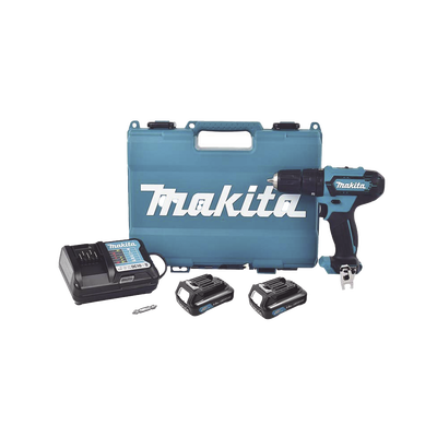 Taladro inalámbrico Percutor de 12 V, 3/8 de 0-450 0-1700 RPM, incluye 2 batería LI-ION de 1.5 AH, Cargador y Maletín 