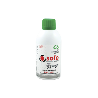 Lata De Gas De Monóxido De Carbono (CO) Genuino Para Prueba De Detectores De CO, Uso Manual o En Dispensadores SOLO-330/SOLO-332, Listado UL