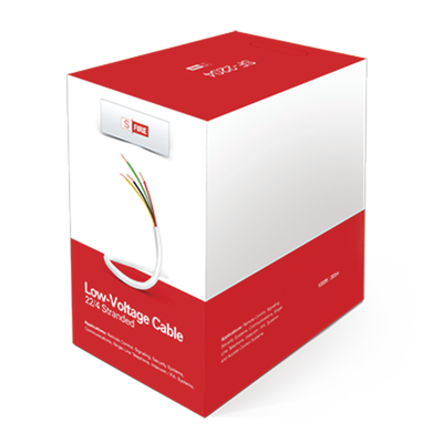 Cable de Cobre Industrial / 4 Conductores Calibre 22 / Color Blanco / Bobina de 152.5 Metros ( 500 ft ) 100% cobre