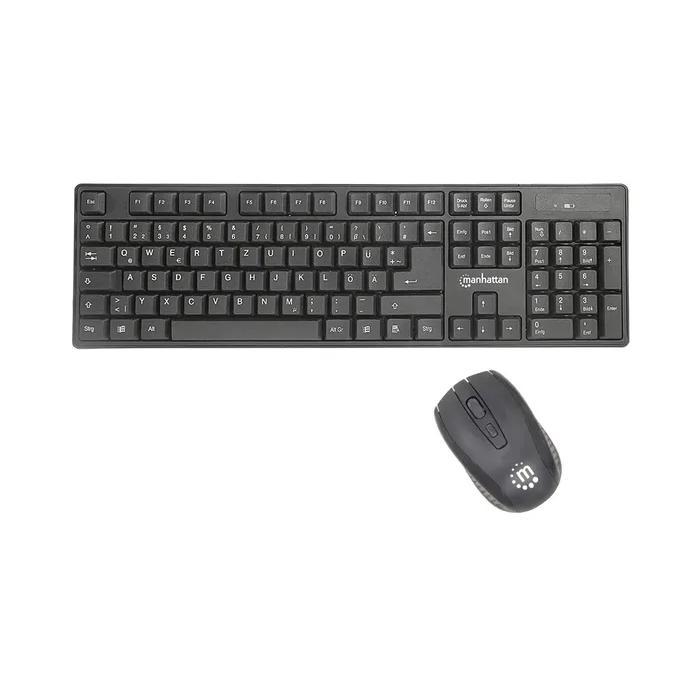 KIT DE TECLADO Y MOUSE MANHATTAN ÓPTICO INALÁMBRICOS 178990