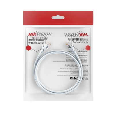 Cable de Parcheo (Patch Cord) / UTP / Cat. 6 (24 AWG) / 1 Metro (3.28 Pies) / Color Blanco / Ideal para PoE+ / Interior