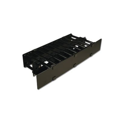Organizador de Cable Horizontal RS3, Doble, Para Rack de 19in, 4in de profundidad, 2UR