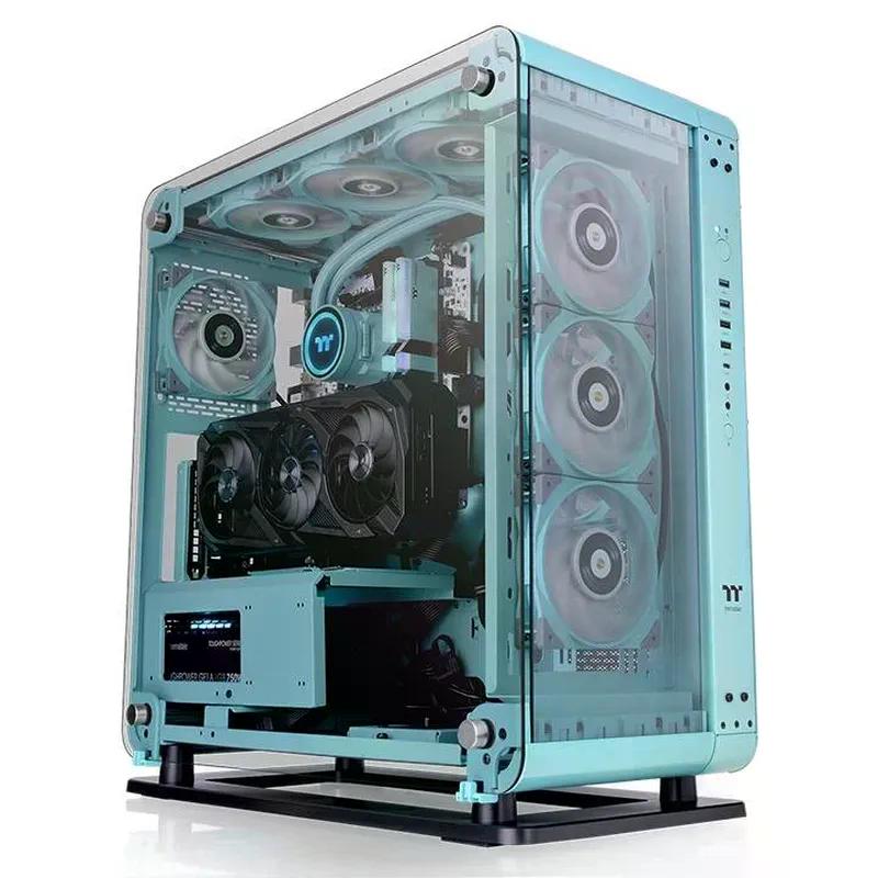 GABINETE THERMALTAKE CORE P6 MIDI-TOWER ATX CEB MICRO ATX MINI ITX USB 2.0 3.0 SIN FUENTE SIN VENTILADORES INSTALADOS AZUL