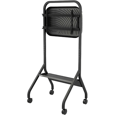 Carro Móvil para Pantalla Plana / 43" a 75"+ Displays / Altura Ajustable 49.8"-65.8" (126.5-167.1 cm) / Capacidad 150 lb (68 kg) / 4 Ruedas Dobles 4" (102 mm) / Gestión de Cableado Interno / Estructura Tubular / Incl