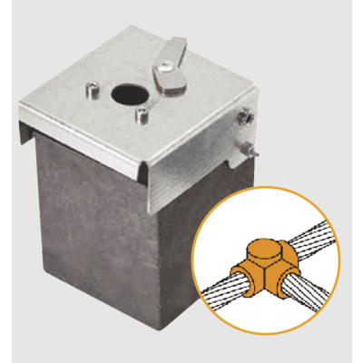 Punta Pararrayo PDC Flash Captor 45 / Avance de Cebado 45 μs / Acero Inoxidable AISI 316L / Autónomo / Verificable In Situ