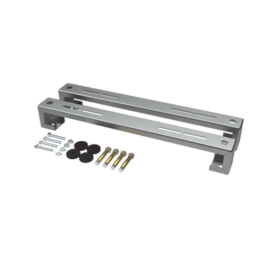 ZT-MPF-180 Base para piso universal ajustable para capacidades de 1 a 3 toneladas con pernos deslizables y amortiguación